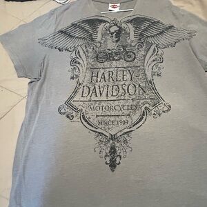 Harley-Davidson Gray Graphic Men's Shirt